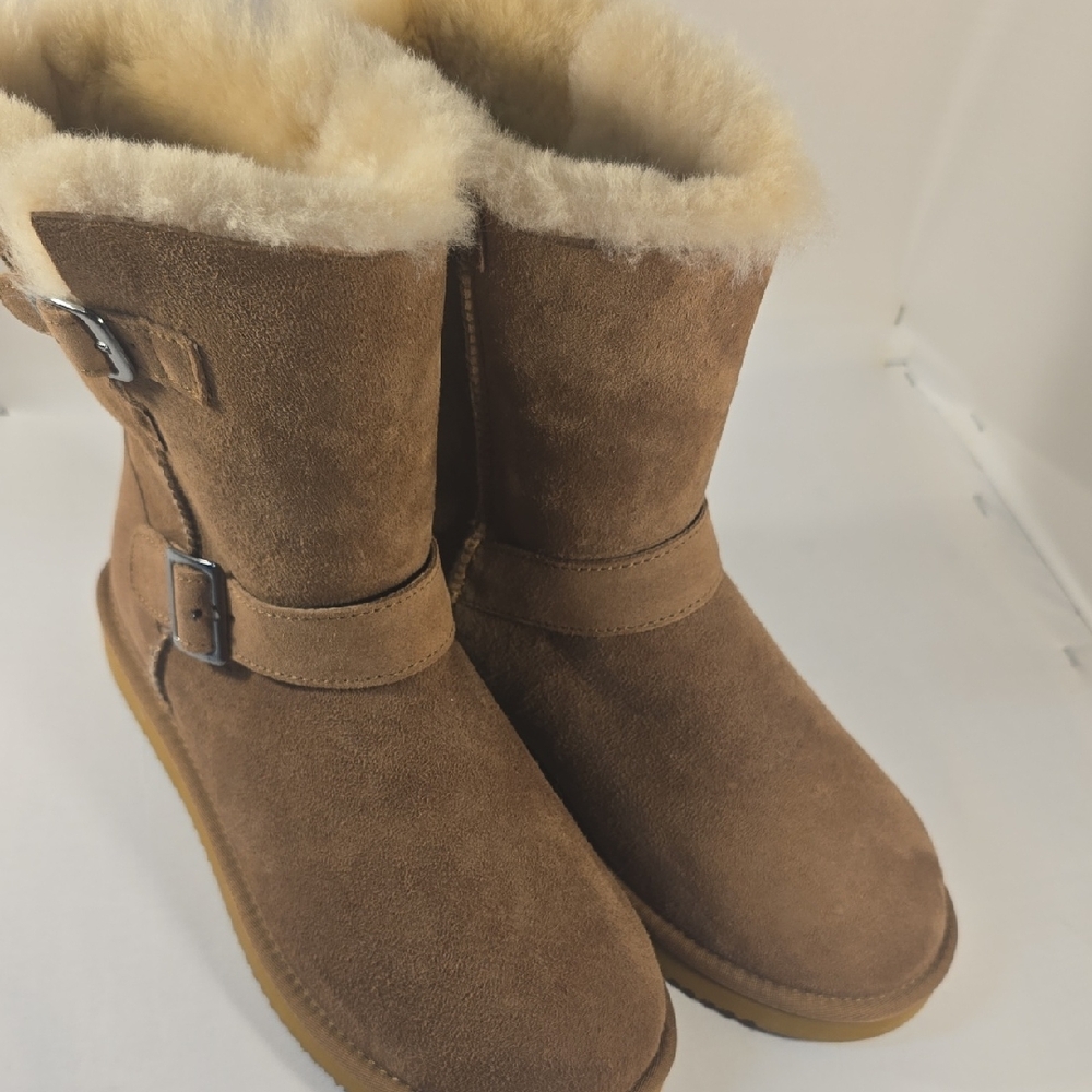 Kirkland Cozy Shearling-Lined Brown Winter Boots